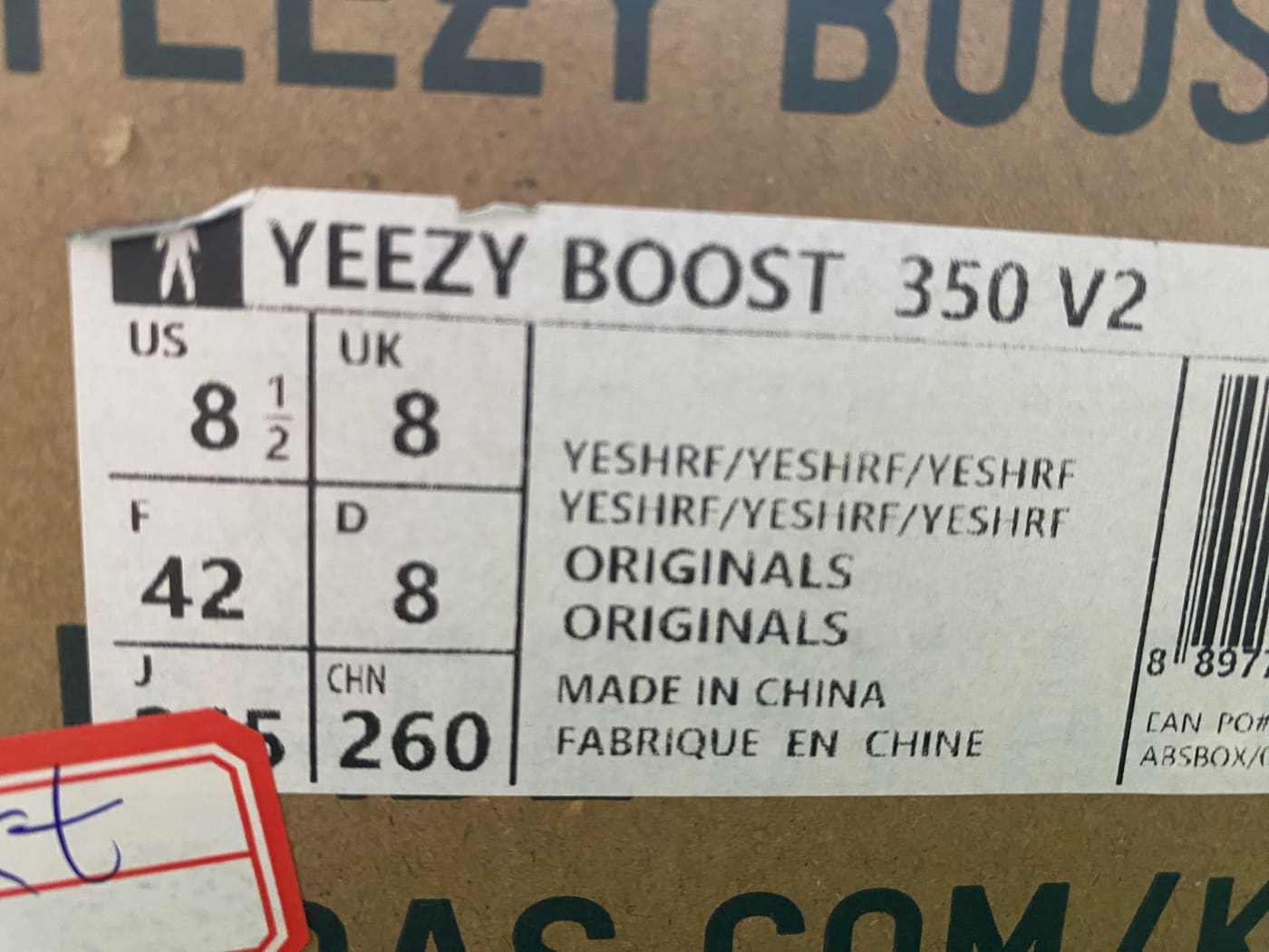 Paire Adidas Yeezy 350 Boost — QC 4