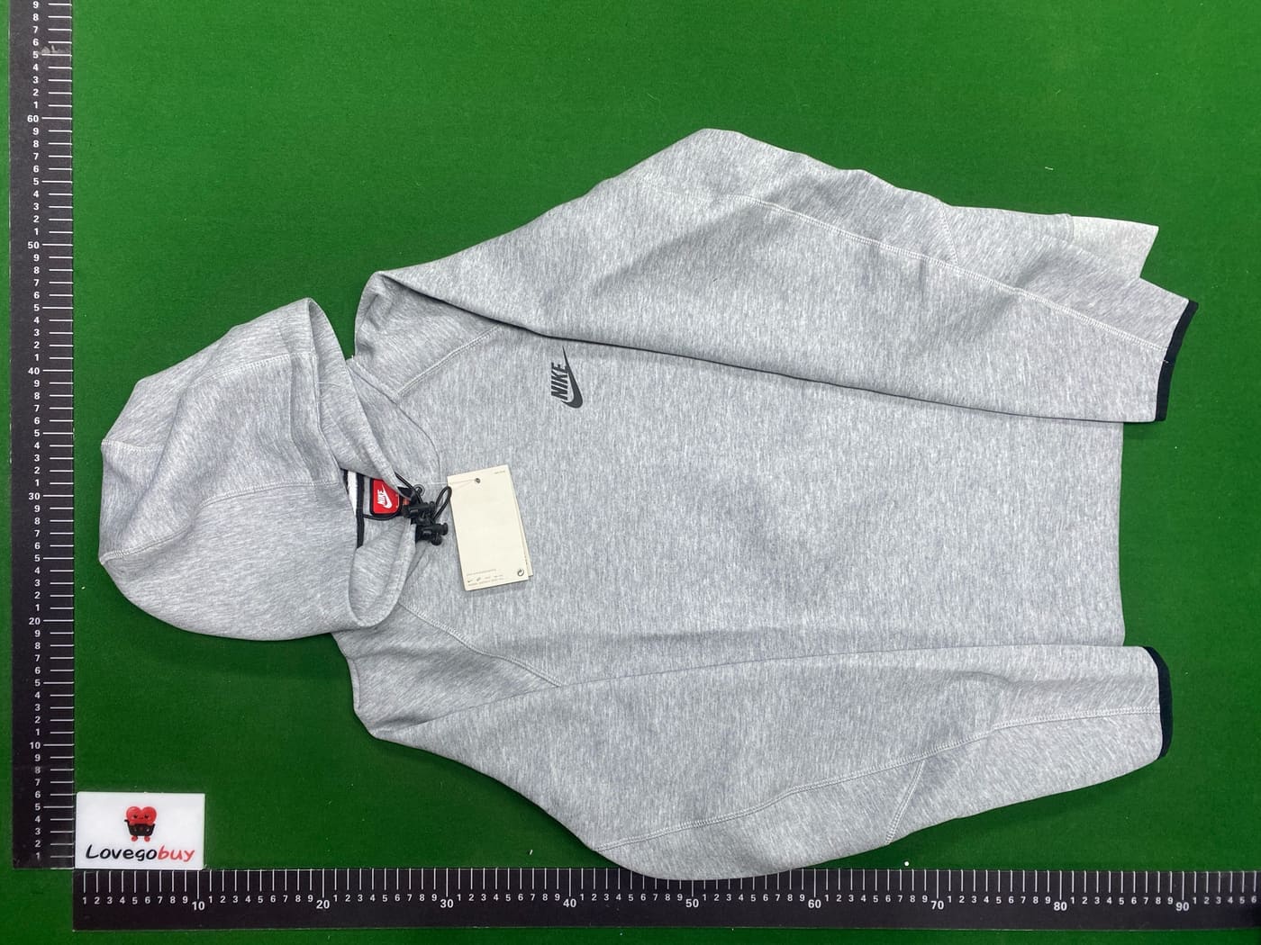Pull Nike fleece noir et gris 3