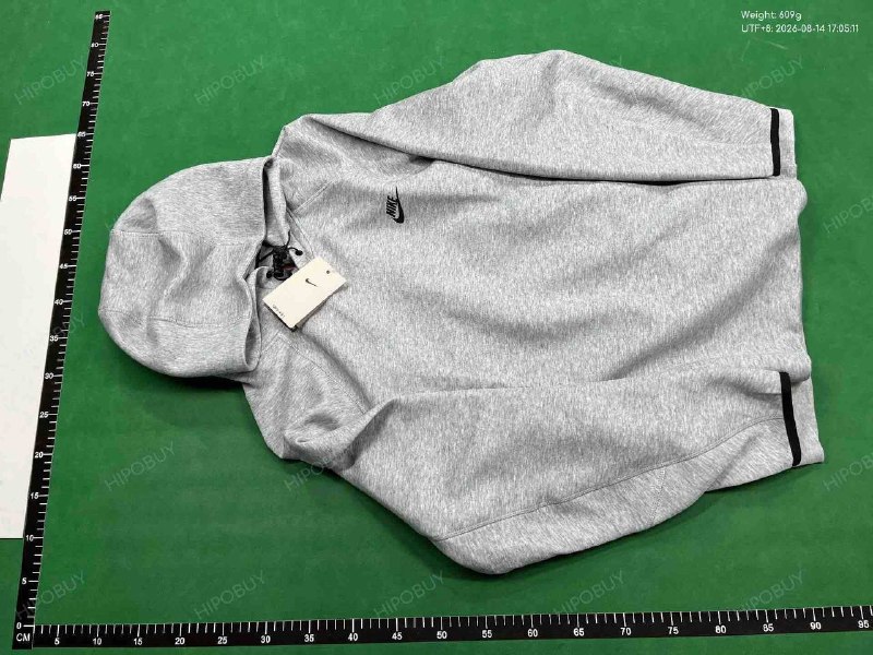 Pull Nike fleece noir et gris