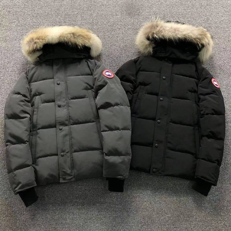 Doudoune premium gris et noir